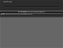 Tablet Screenshot of march.org